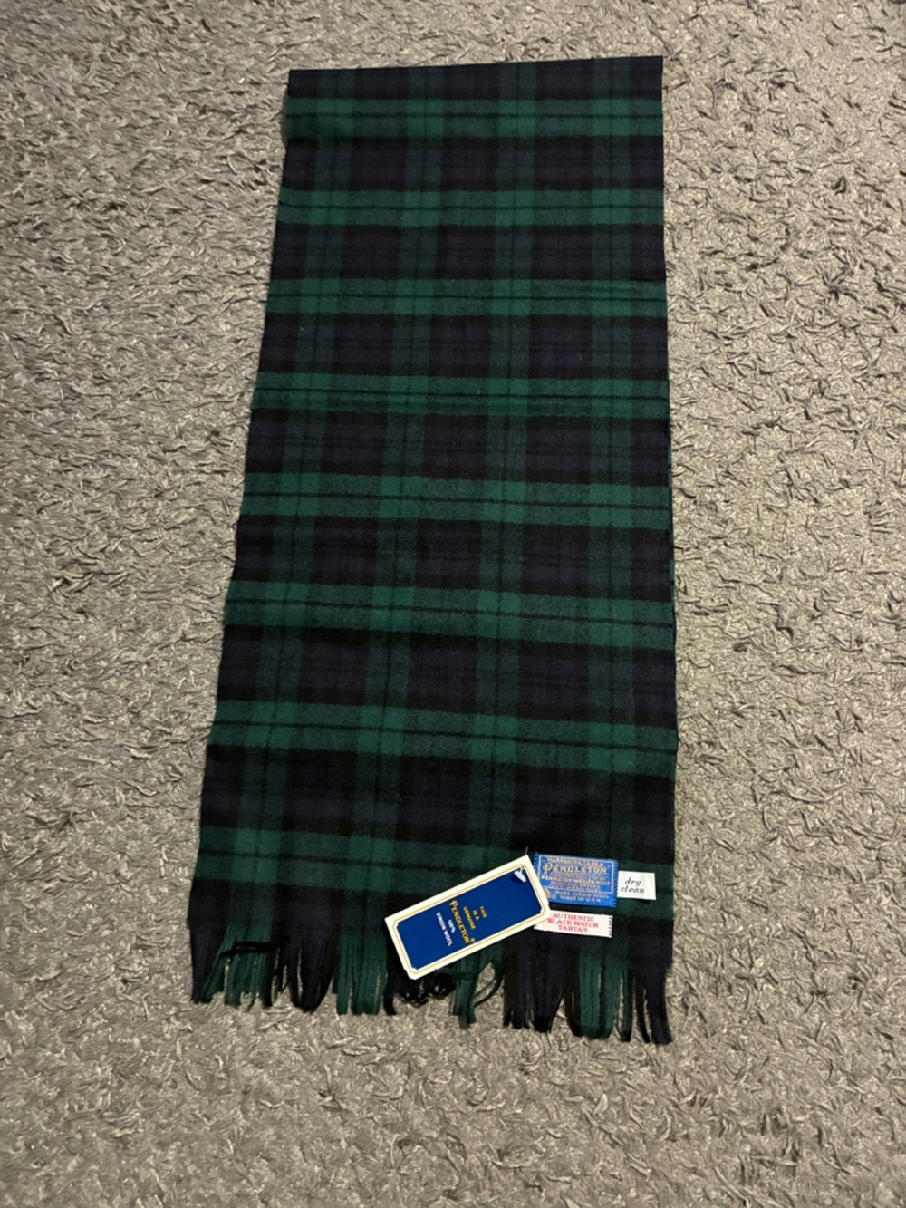 Vintage 1960s/1970s Pendleton scarf brand new with tags